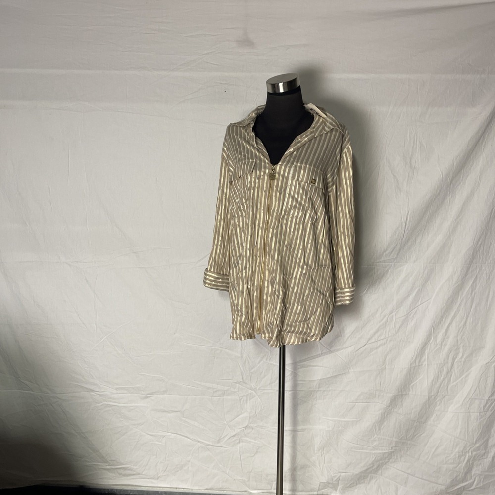 anne klein Women Top Long Sleeves Size 1X Brown Gold